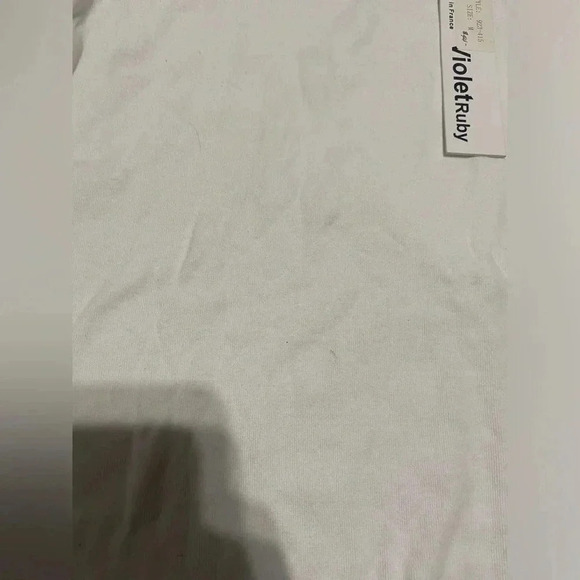 Early 2000s NWT Medium Violet Ruby Long Sleeve Shirt with Lace Detail - Picture 4 of 5